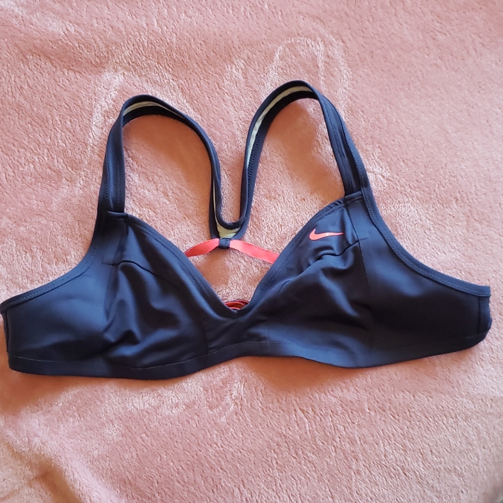 Nike Sports Bra with Hot Pink Detail